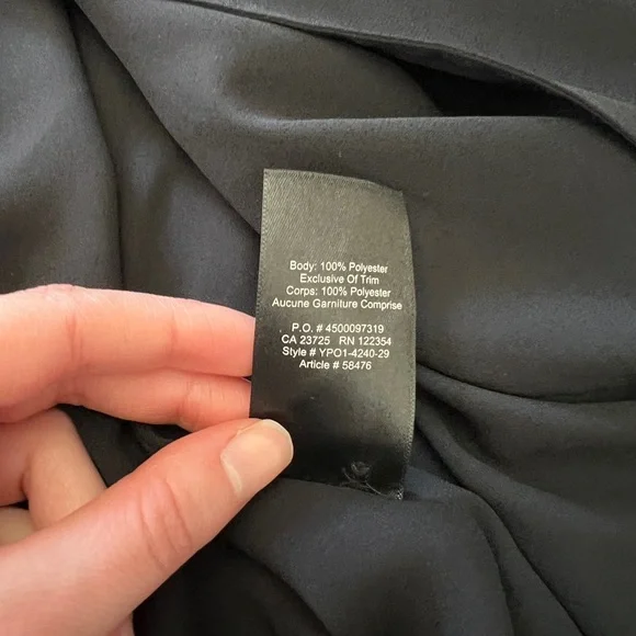 Aritzia Babaton Black Flowy Belted Midi Dress 🖤 - Picture 4 of 6